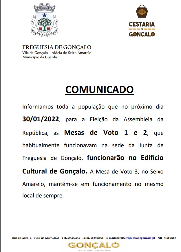 Imagem Comunicado - Eleições